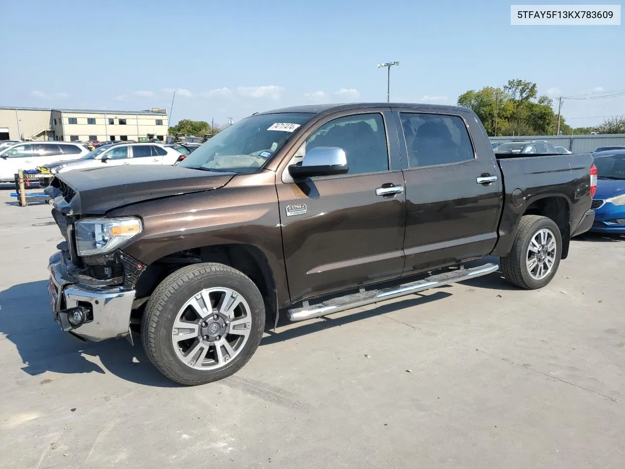 2019 Toyota Tundra Crewmax 1794 VIN: 5TFAY5F13KX783609 Lot: 74717474