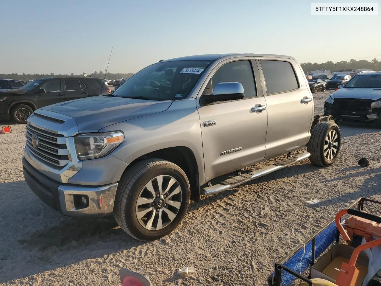 2019 Toyota Tundra Crewmax Limited VIN: 5TFFY5F1XKX248864 Lot: 74768404