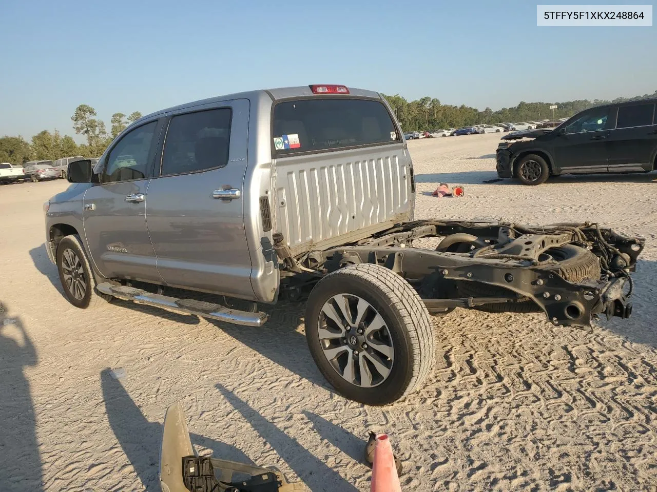 2019 Toyota Tundra Crewmax Limited VIN: 5TFFY5F1XKX248864 Lot: 74768404