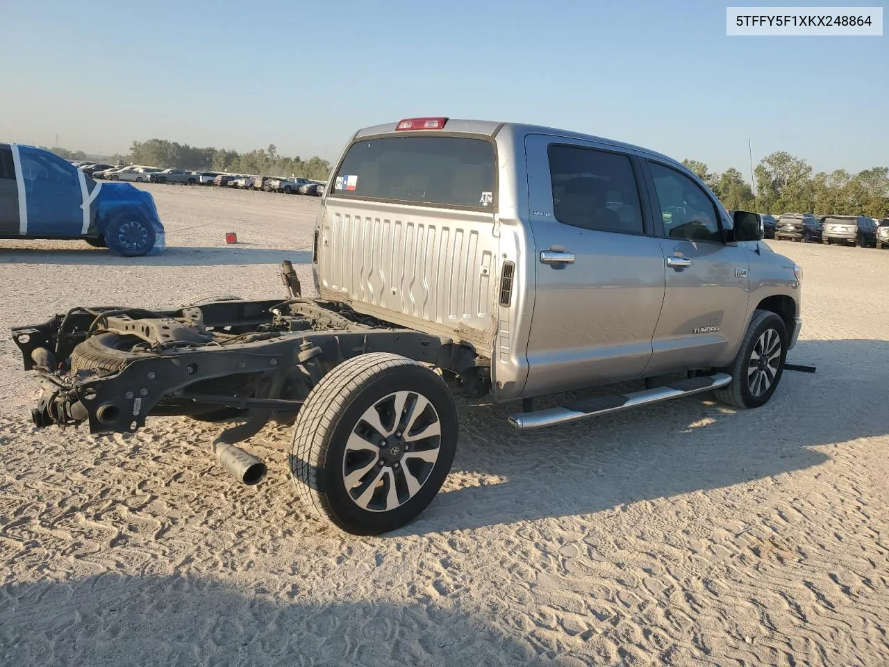 2019 Toyota Tundra Crewmax Limited VIN: 5TFFY5F1XKX248864 Lot: 74768404