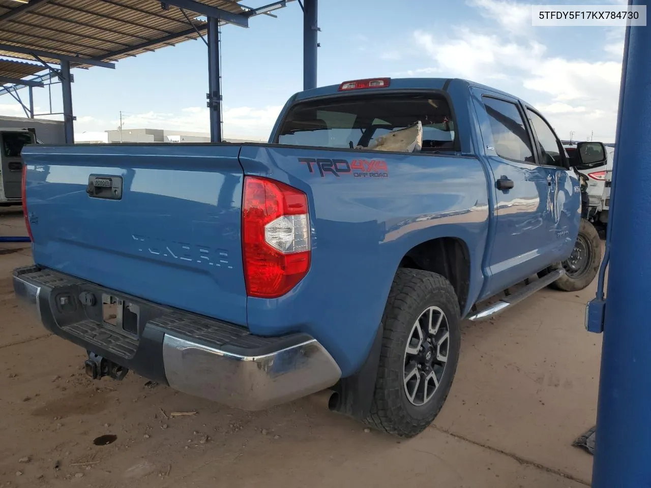 2019 Toyota Tundra Crewmax Sr5 VIN: 5TFDY5F17KX784730 Lot: 75010684