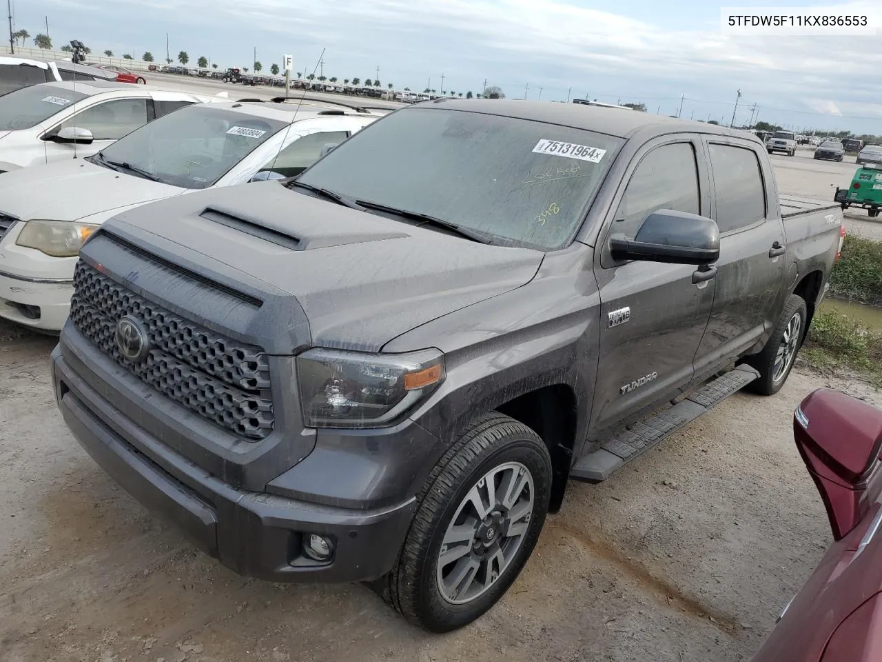 2019 Toyota Tundra Crewmax Sr5 VIN: 5TFDW5F11KX836553 Lot: 75131964