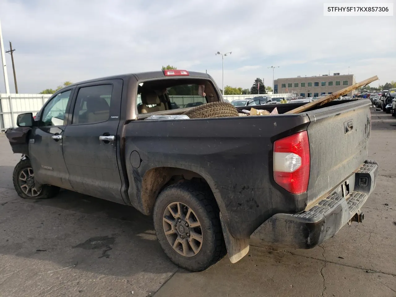 2019 Toyota Tundra Crewmax Limited VIN: 5TFHY5F17KX857306 Lot: 75236734