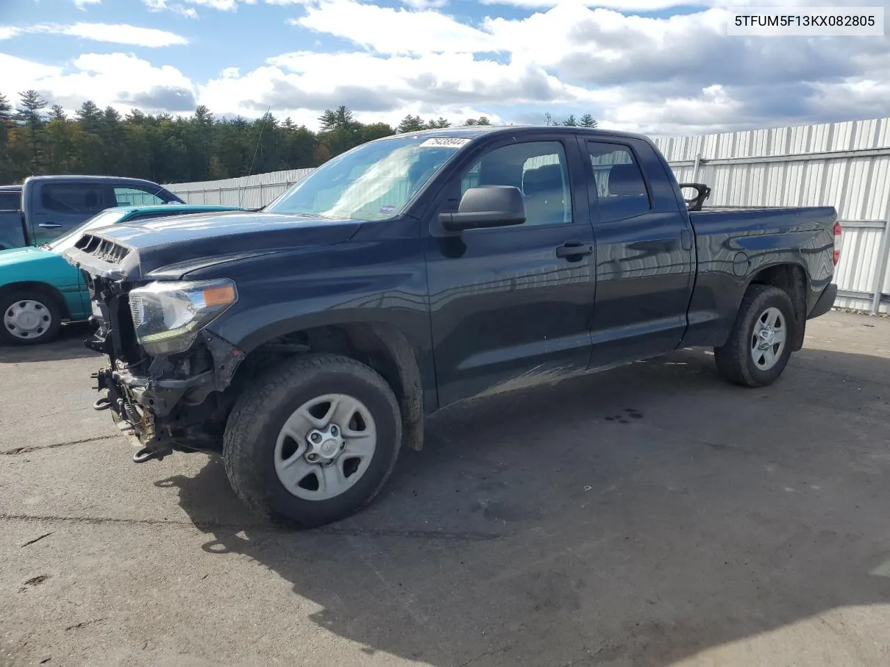 2019 Toyota Tundra Double Cab Sr VIN: 5TFUM5F13KX082805 Lot: 75438944