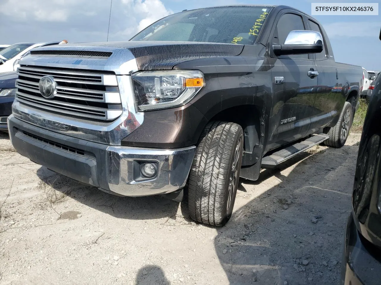 2019 Toyota Tundra Double Cab Limited VIN: 5TFSY5F10KX246376 Lot: 75479174