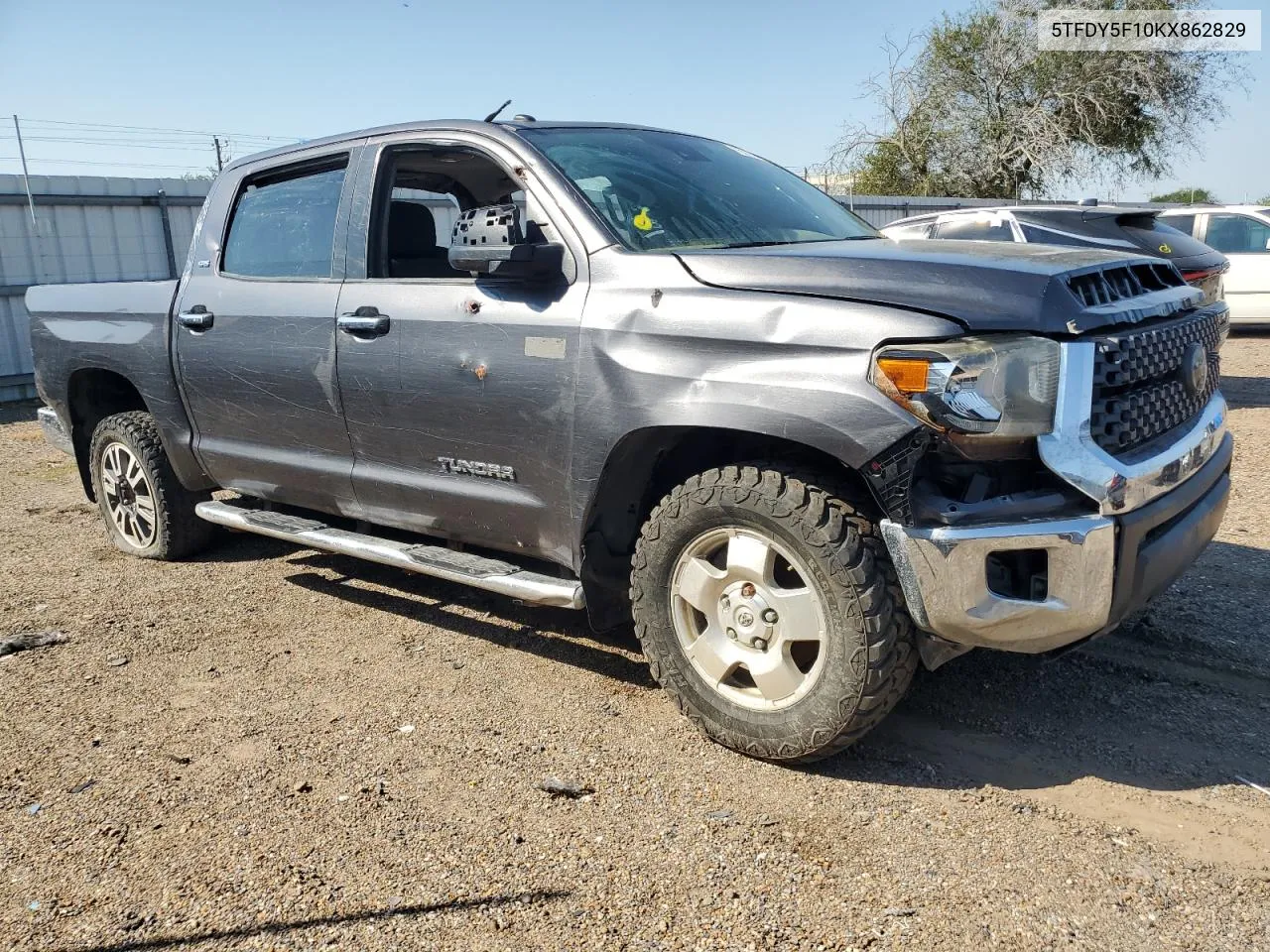 2019 Toyota Tundra Crewmax Sr5 VIN: 5TFDY5F10KX862829 Lot: 75519264