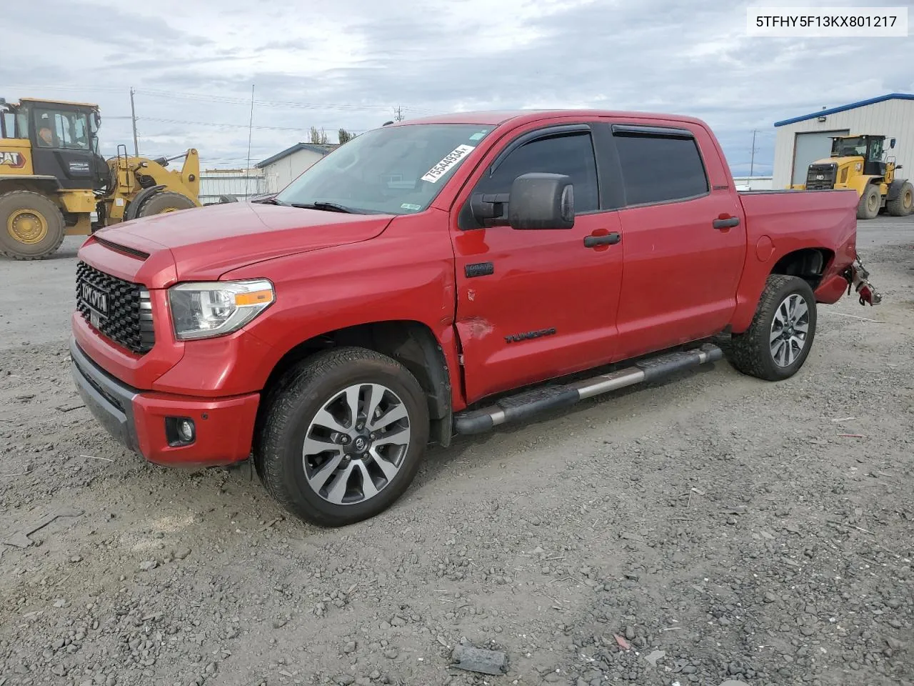 2019 Toyota Tundra Crewmax Limited VIN: 5TFHY5F13KX801217 Lot: 75544934