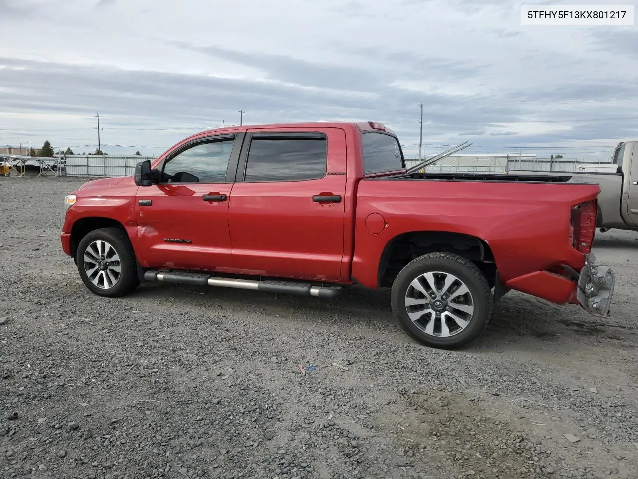 2019 Toyota Tundra Crewmax Limited VIN: 5TFHY5F13KX801217 Lot: 75544934