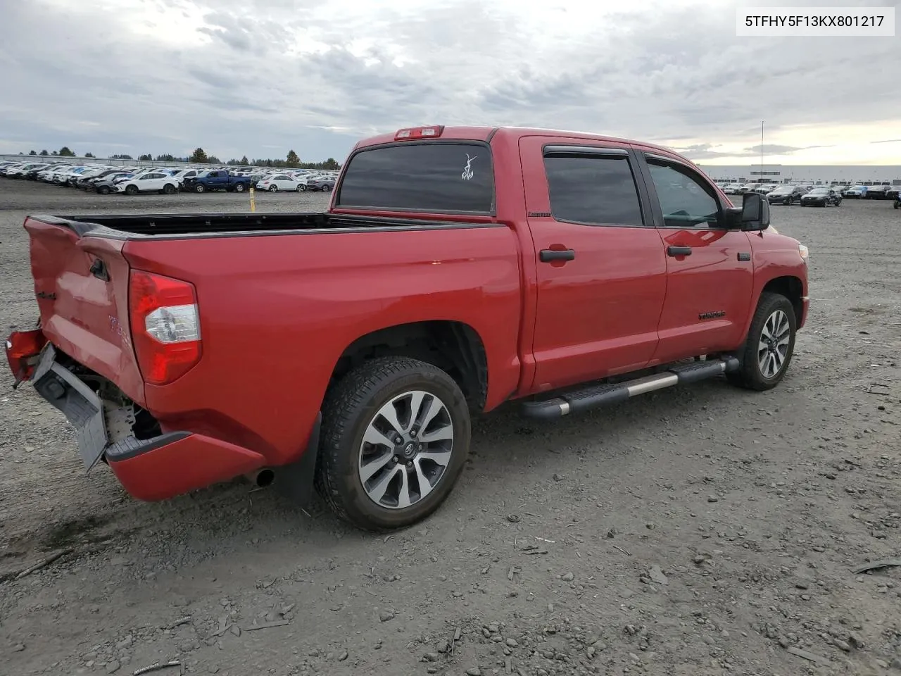 2019 Toyota Tundra Crewmax Limited VIN: 5TFHY5F13KX801217 Lot: 75544934