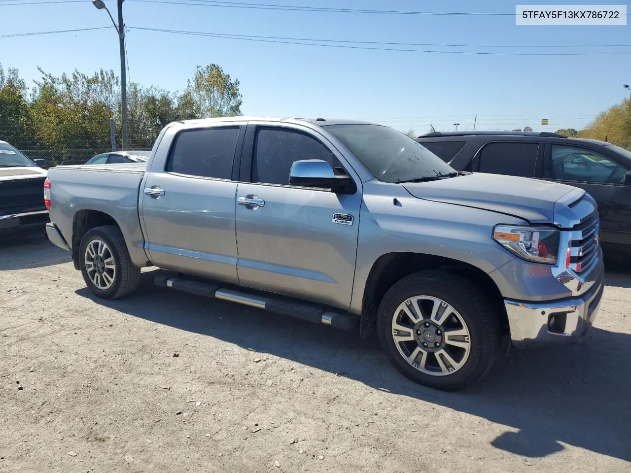 2019 Toyota Tundra Crewmax 1794 VIN: 5TFAY5F13KX786722 Lot: 75710834