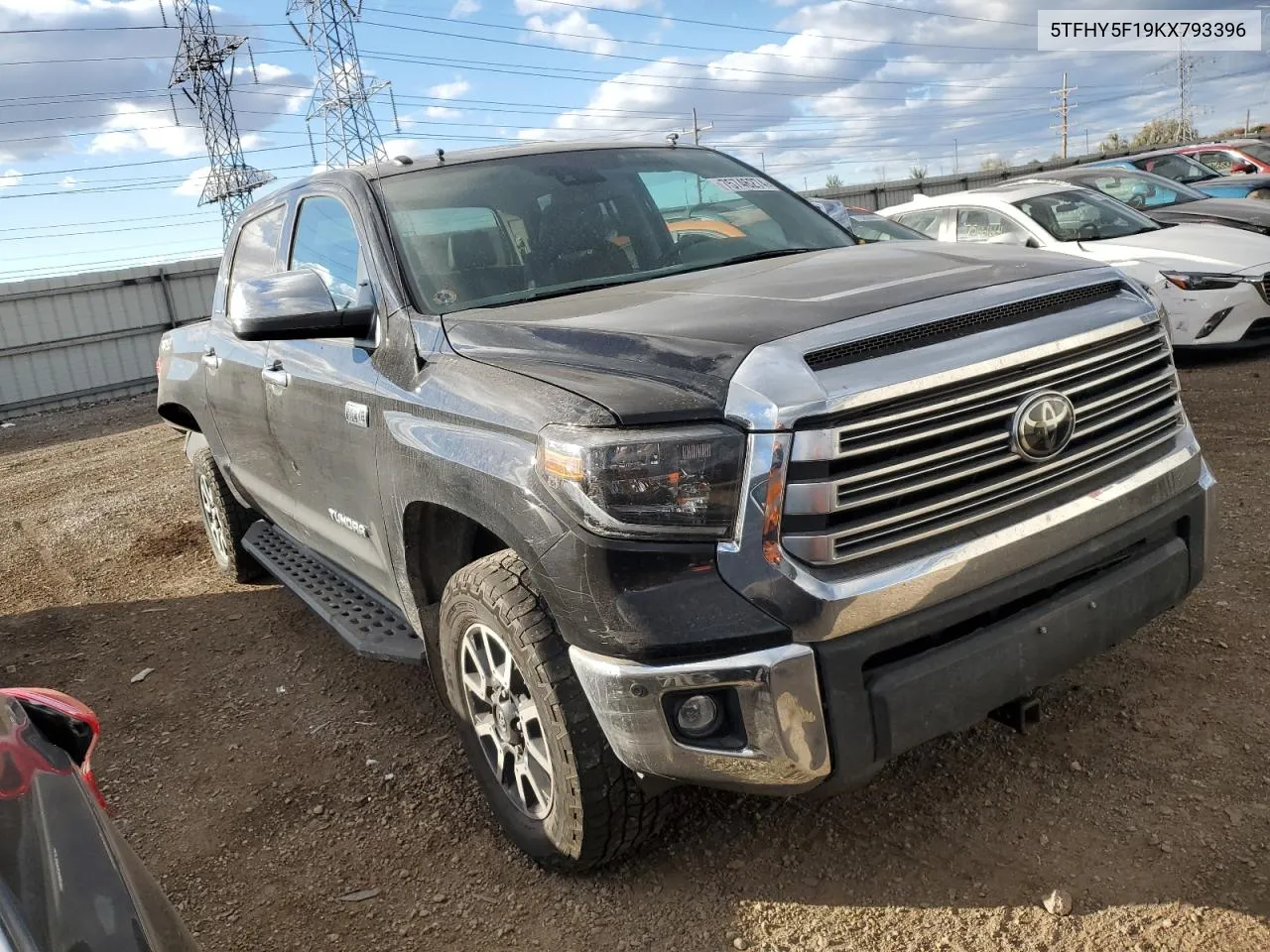 2019 Toyota Tundra Crewmax Limited VIN: 5TFHY5F19KX793396 Lot: 75746274