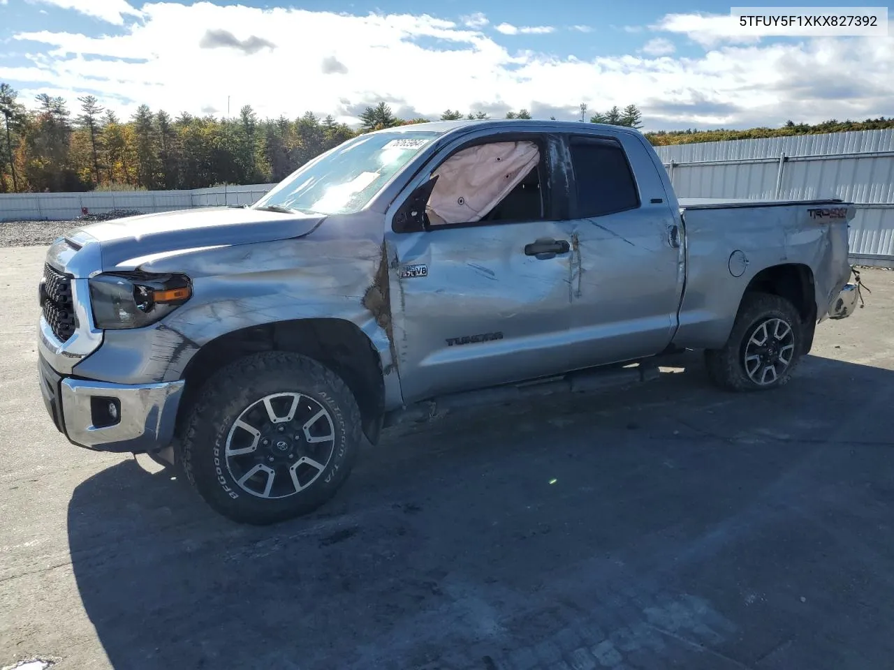 5TFUY5F1XKX827392 2019 Toyota Tundra Double Cab Sr