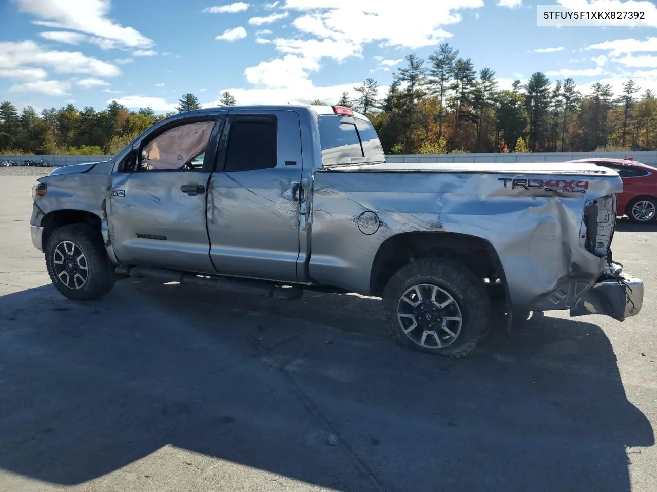 2019 Toyota Tundra Double Cab Sr VIN: 5TFUY5F1XKX827392 Lot: 76265964