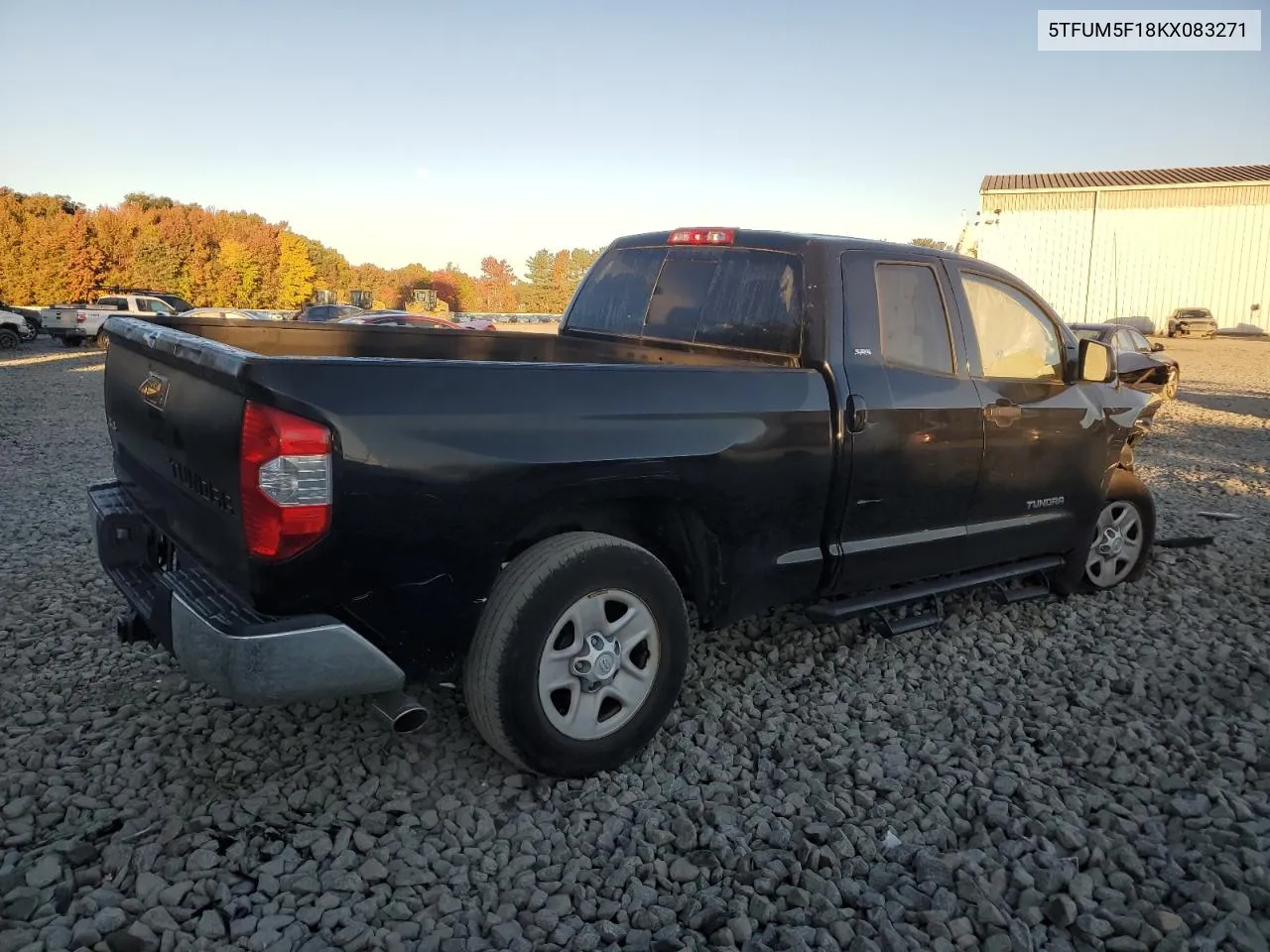 2019 Toyota Tundra Double Cab Sr VIN: 5TFUM5F18KX083271 Lot: 76589574