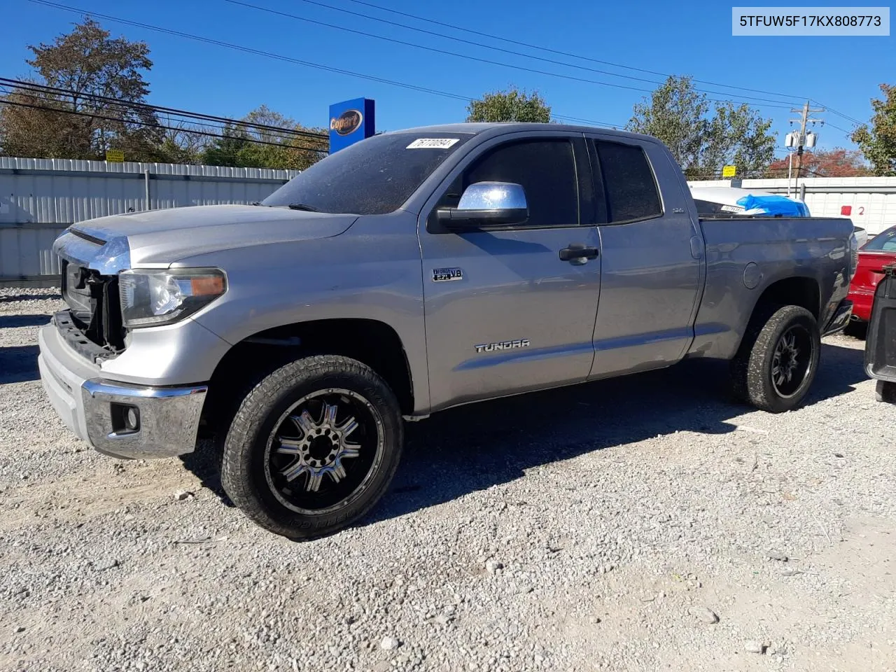 2019 Toyota Tundra Double Cab Sr VIN: 5TFUW5F17KX808773 Lot: 76770094