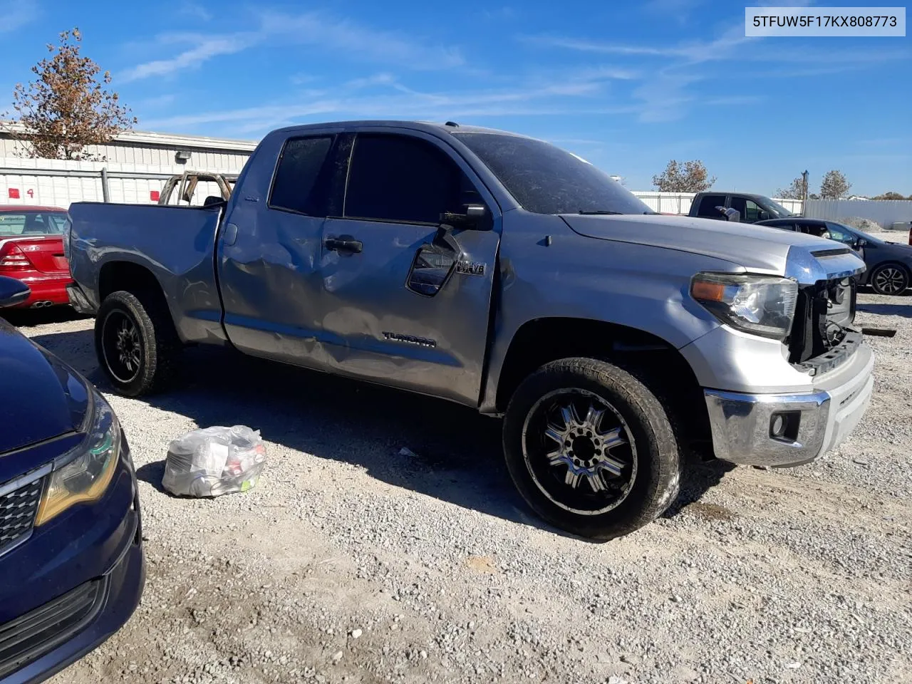 2019 Toyota Tundra Double Cab Sr VIN: 5TFUW5F17KX808773 Lot: 76770094