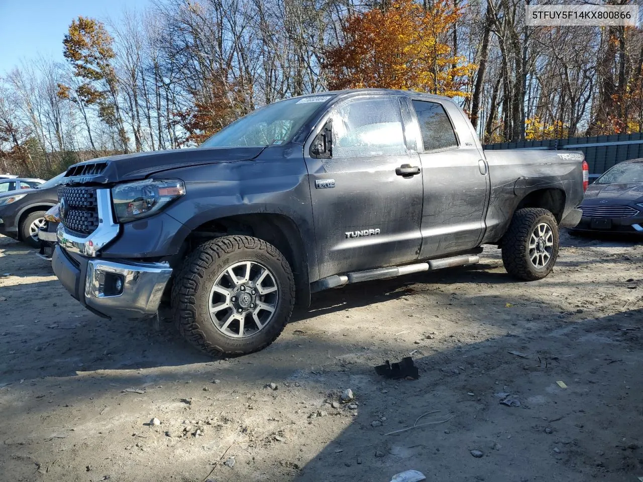 2019 Toyota Tundra Double Cab Sr VIN: 5TFUY5F14KX800866 Lot: 77032404