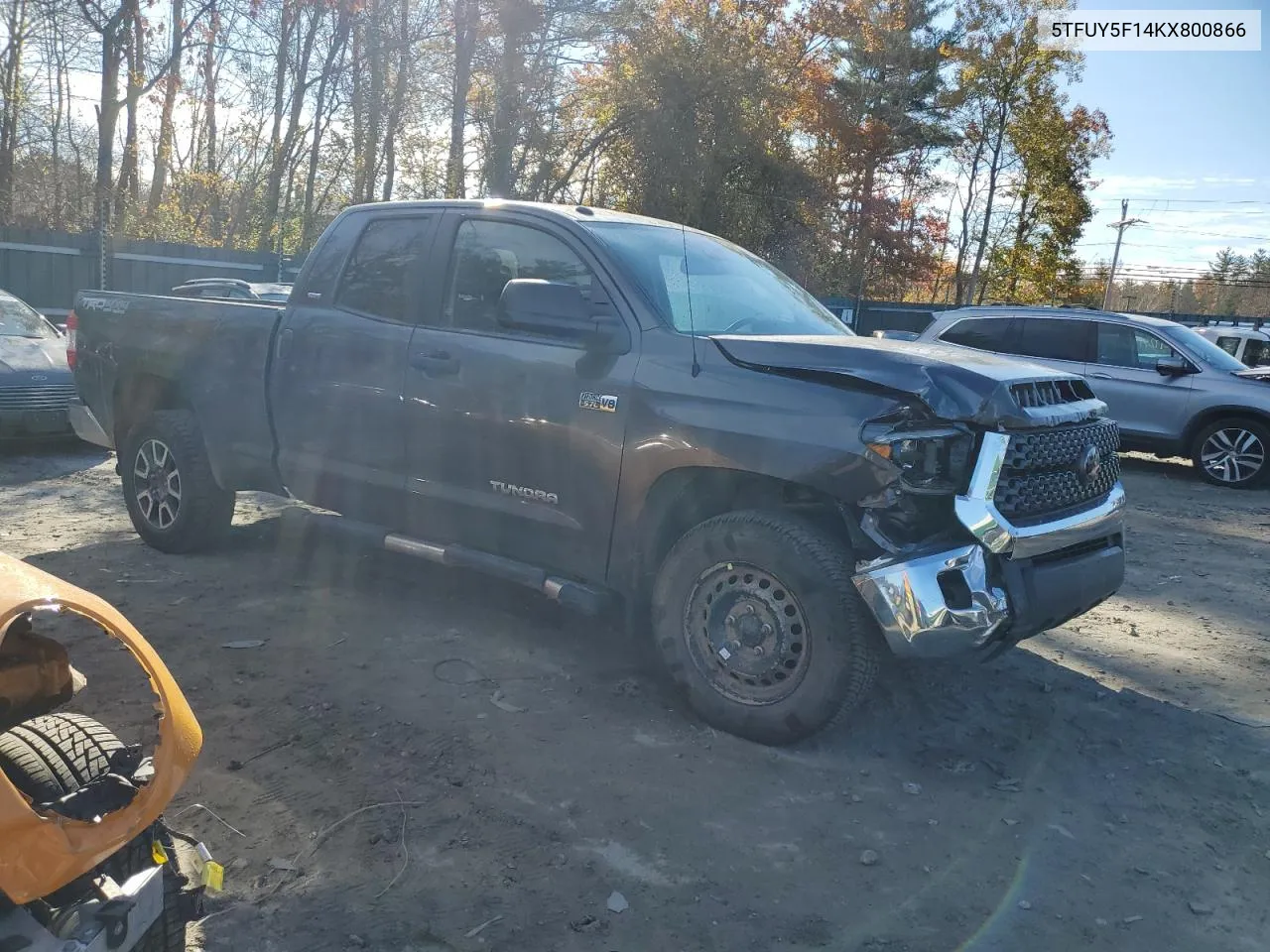 2019 Toyota Tundra Double Cab Sr VIN: 5TFUY5F14KX800866 Lot: 77032404