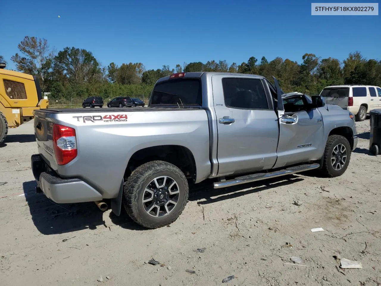 2019 Toyota Tundra Crewmax Limited VIN: 5TFHY5F18KX802279 Lot: 77067844