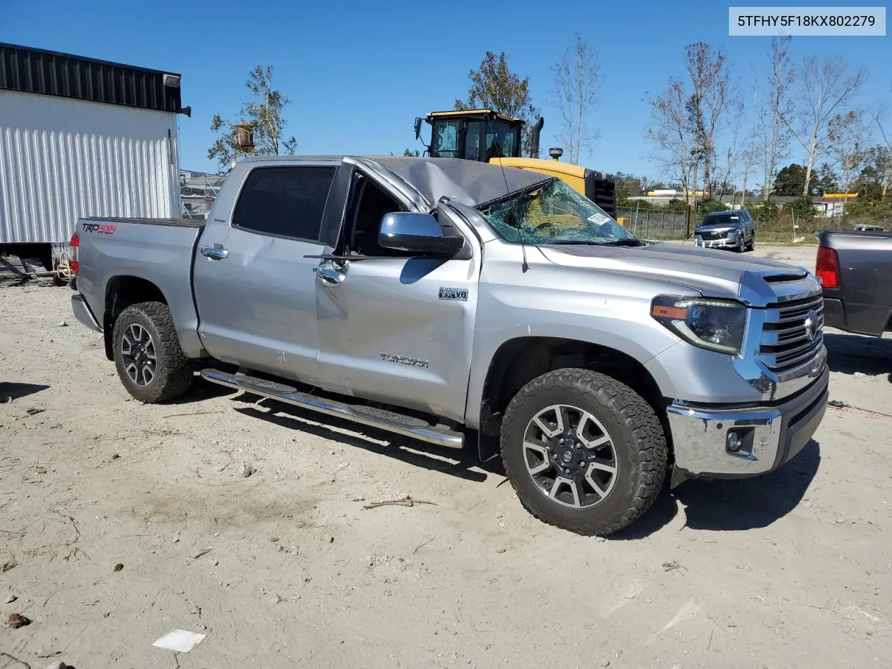 2019 Toyota Tundra Crewmax Limited VIN: 5TFHY5F18KX802279 Lot: 77067844