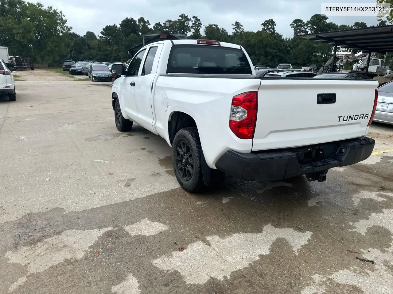 2019 Toyota Tundra Double Cab Sr VIN: 5TFRY5F14KX253121 Lot: 77811444