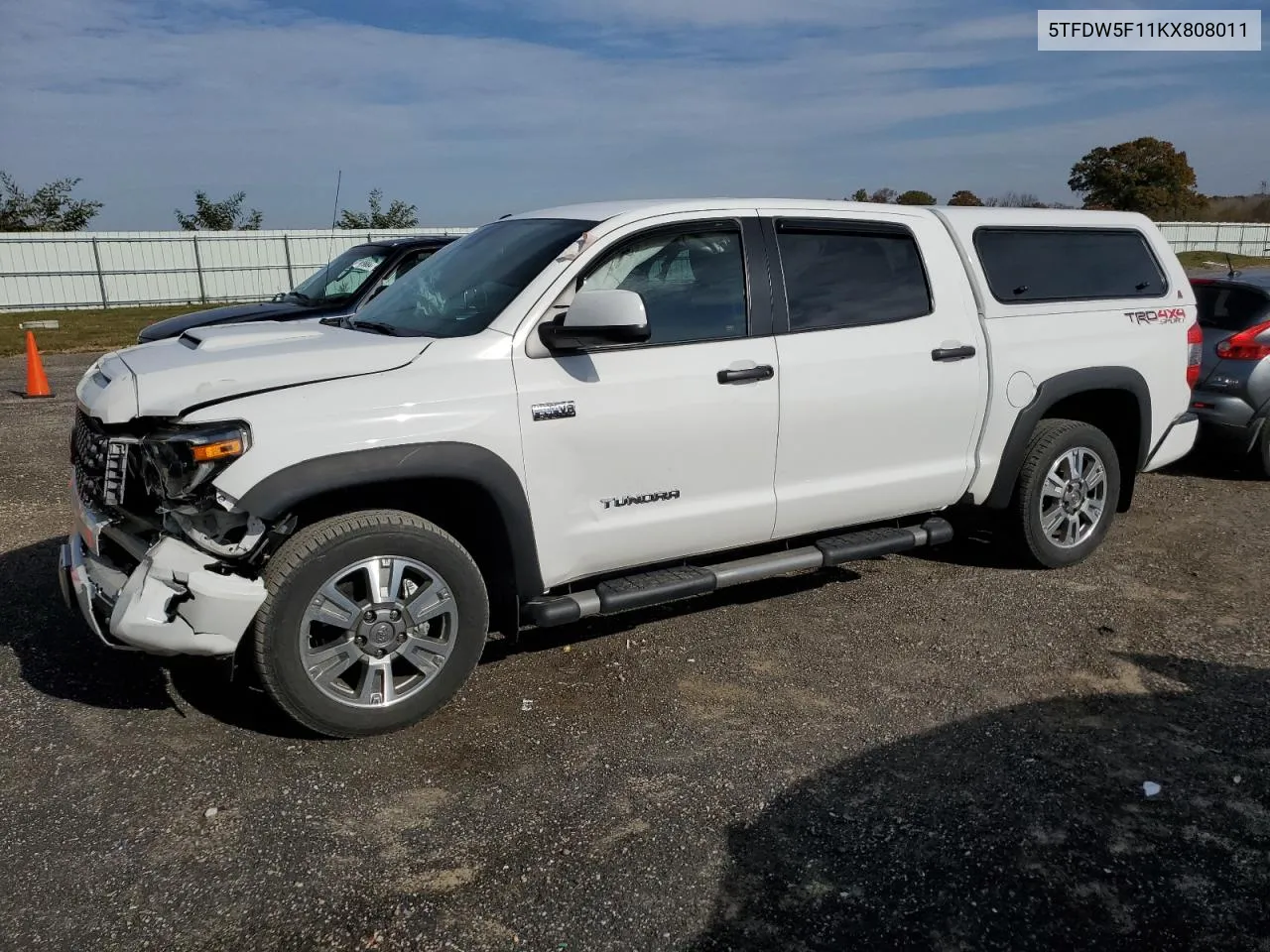 2019 Toyota Tundra Crewmax Sr5 VIN: 5TFDW5F11KX808011 Lot: 78244464