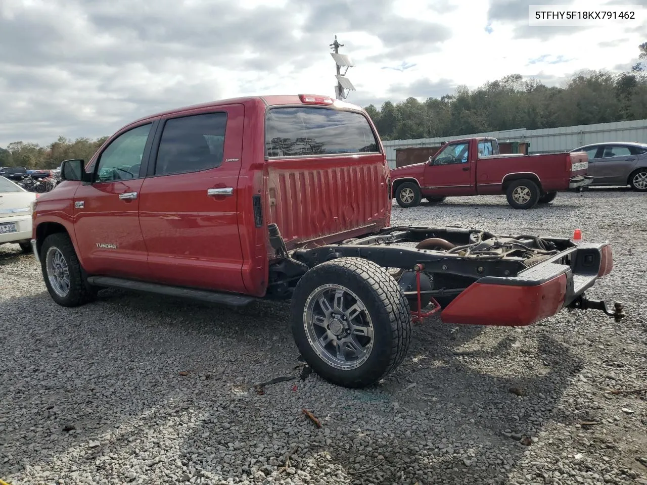 2019 Toyota Tundra Crewmax Limited VIN: 5TFHY5F18KX791462 Lot: 78314214