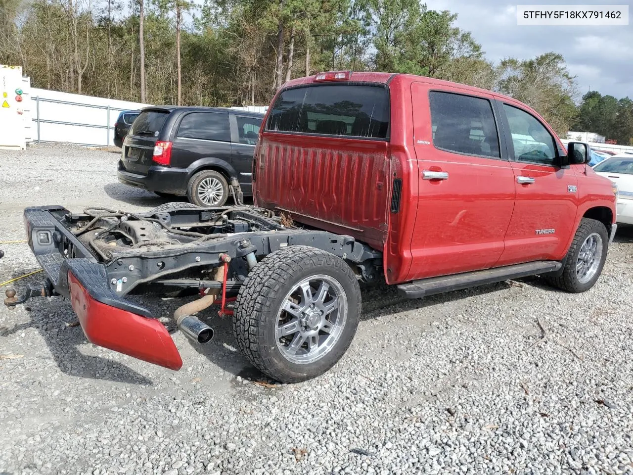 2019 Toyota Tundra Crewmax Limited VIN: 5TFHY5F18KX791462 Lot: 78314214