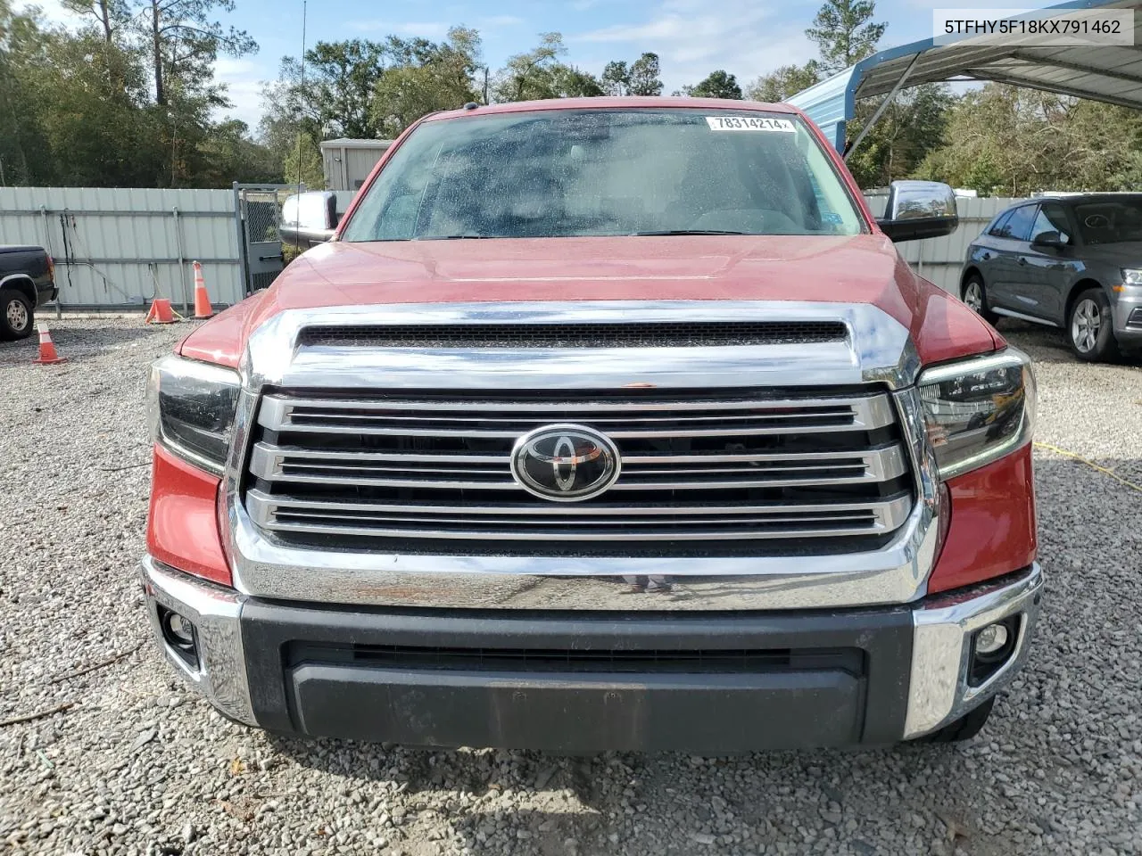 2019 Toyota Tundra Crewmax Limited VIN: 5TFHY5F18KX791462 Lot: 78314214