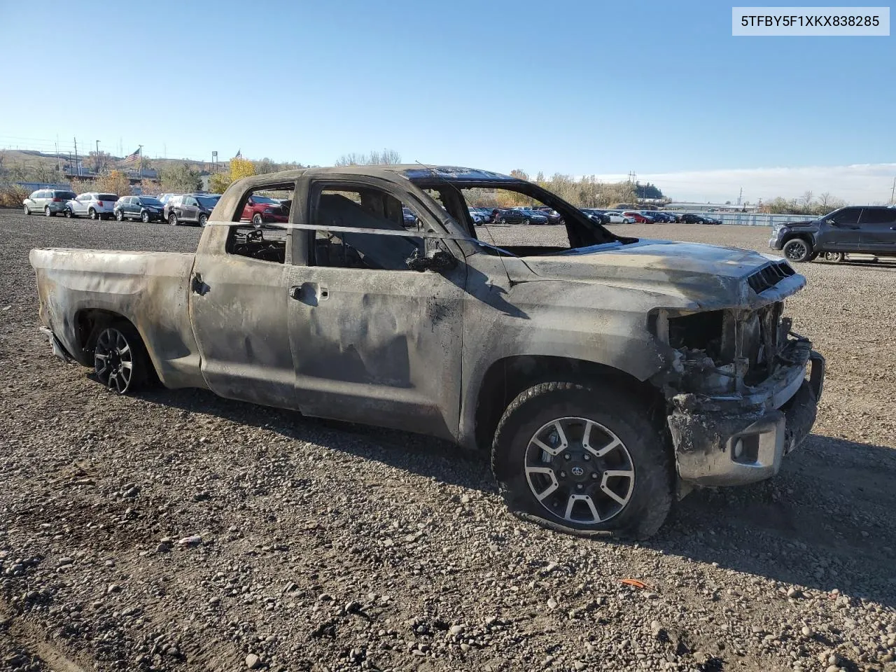 2019 Toyota Tundra Double Cab Limited VIN: 5TFBY5F1XKX838285 Lot: 78619164