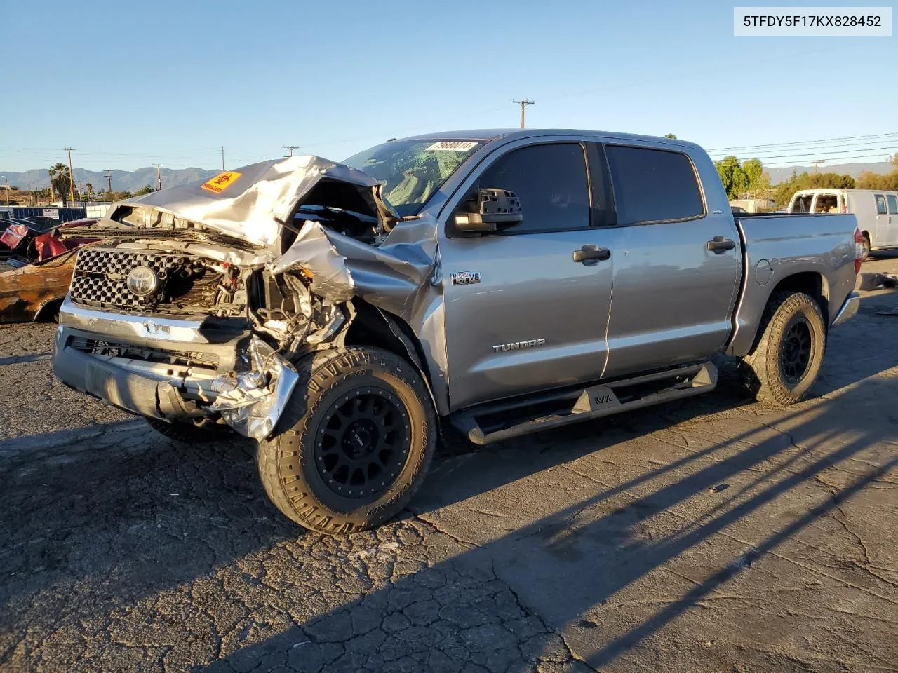 2019 Toyota Tundra Crewmax Sr5 VIN: 5TFDY5F17KX828452 Lot: 79860014