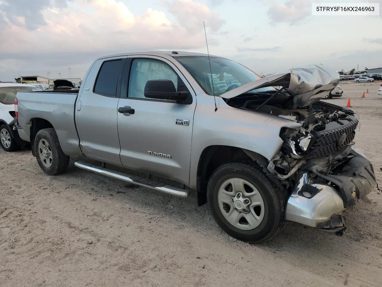 2019 Toyota Tundra Double Cab Sr VIN: 5TFRY5F16KX246963 Lot: 79871354