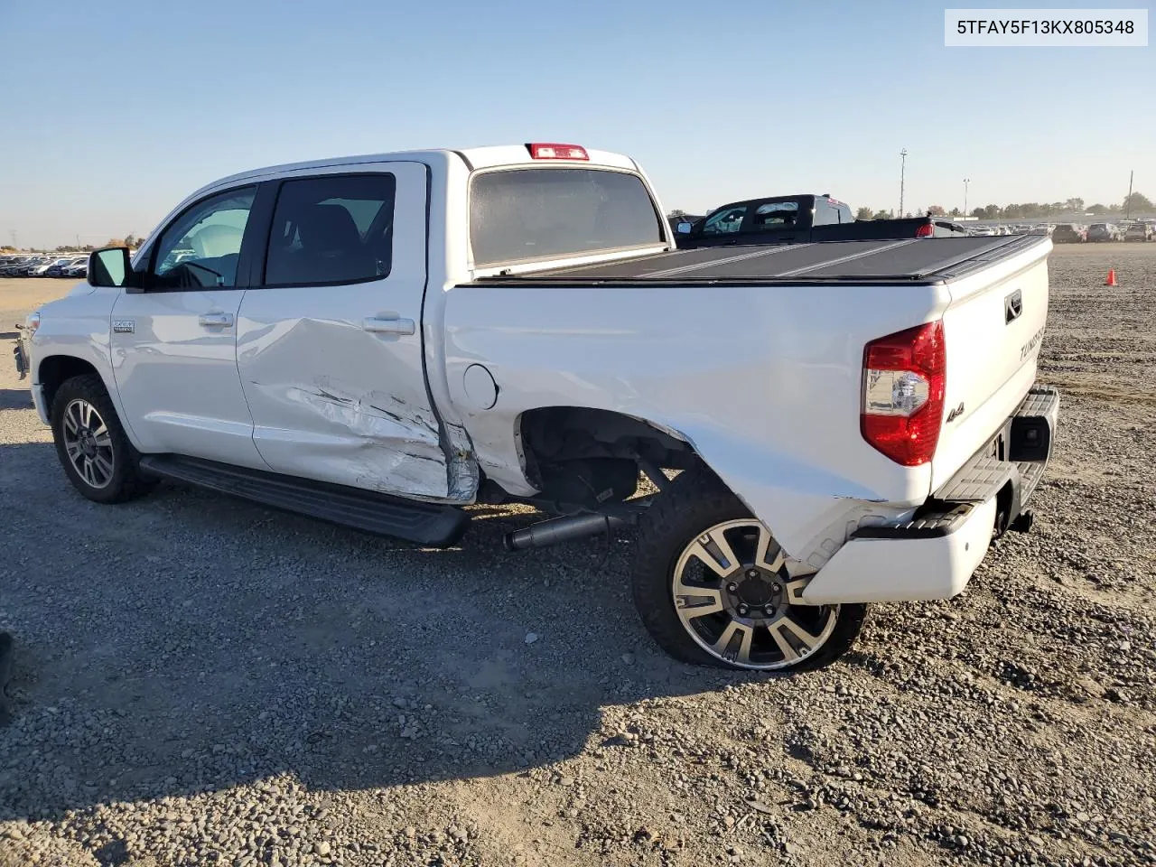 2019 Toyota Tundra Crewmax 1794 VIN: 5TFAY5F13KX805348 Lot: 80011454