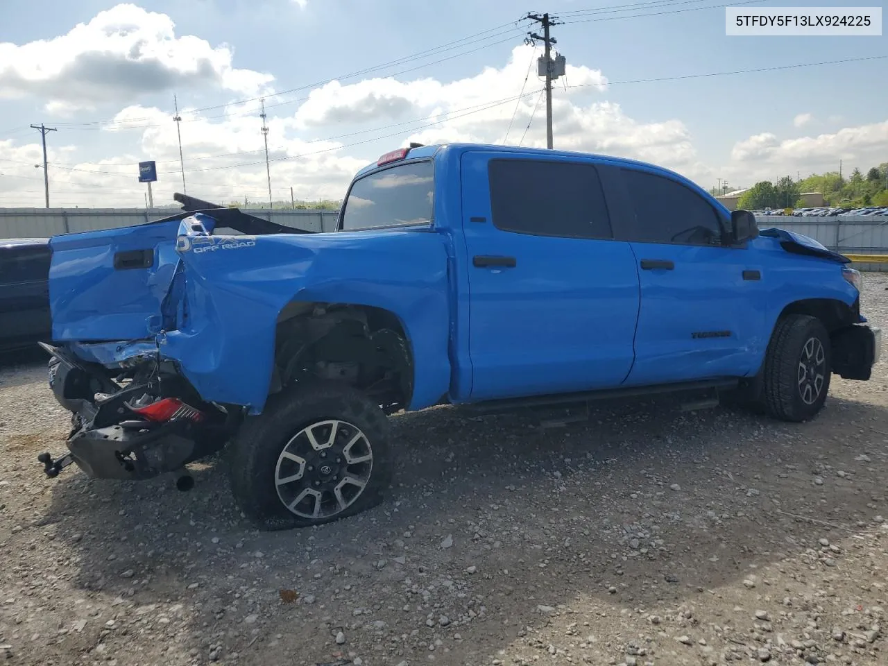 2020 Toyota Tundra Crewmax Sr5 VIN: 5TFDY5F13LX924225 Lot: 52177134