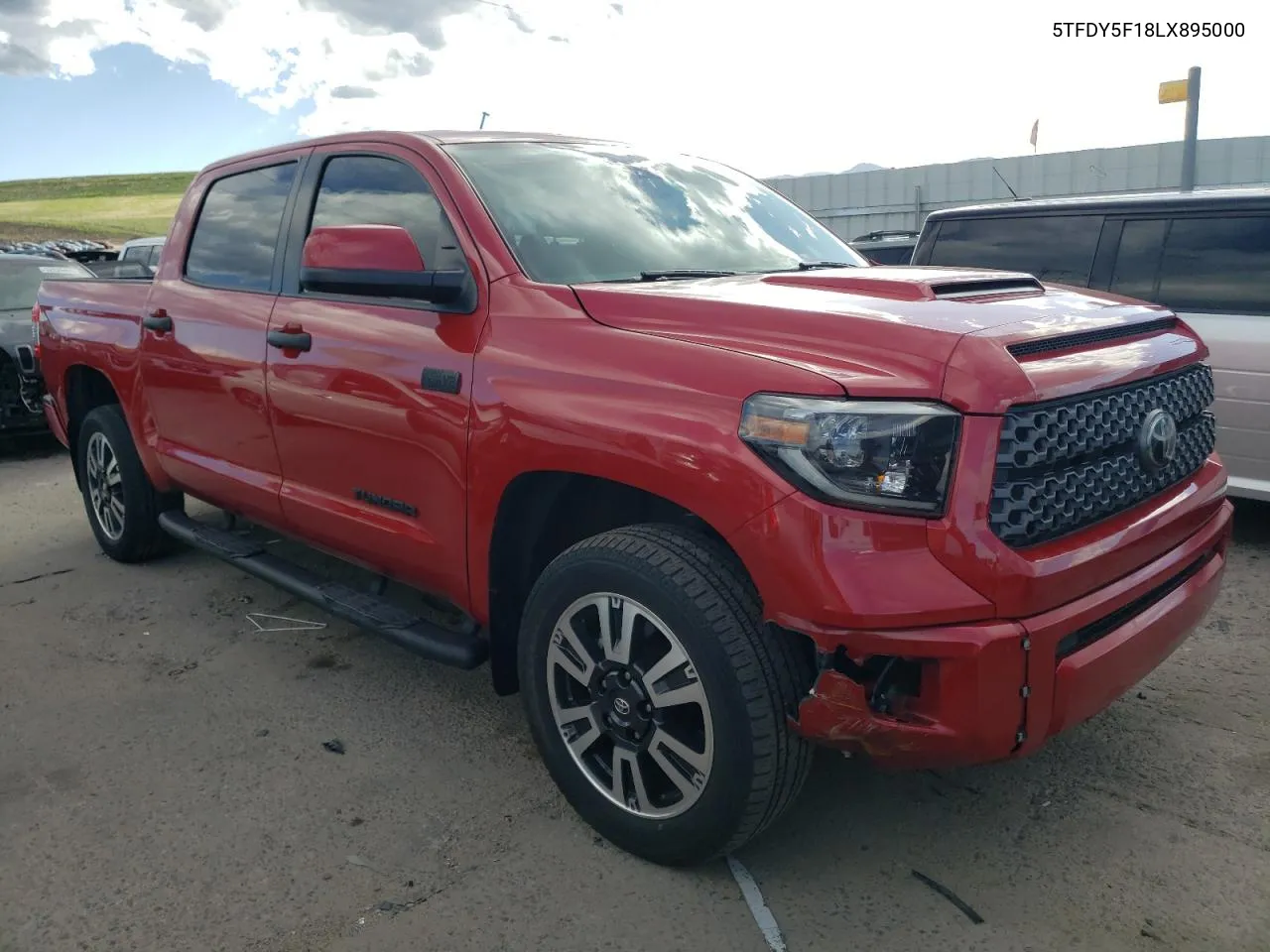 2020 Toyota Tundra Crewmax Sr5 VIN: 5TFDY5F18LX895000 Lot: 52847274