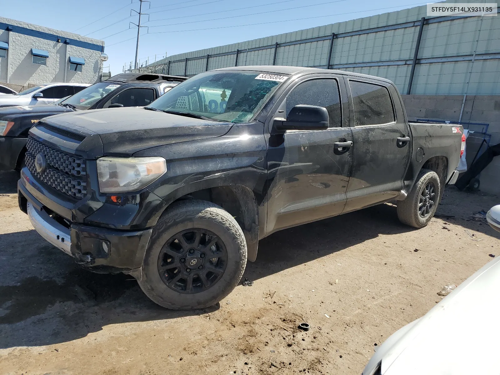 2020 Toyota Tundra Crewmax Sr5 VIN: 5TFDY5F14LX931135 Lot: 53250304