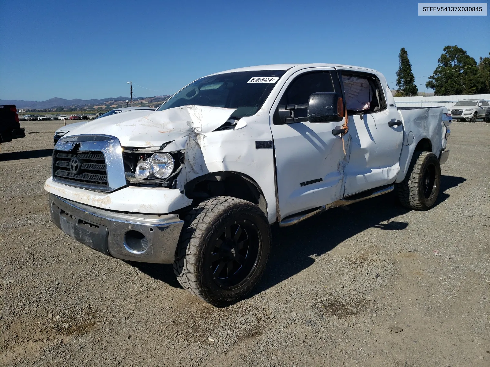 2007 Toyota Tundra Crewmax Sr5 VIN: 5TFEV54137X030845 Lot: 60869424