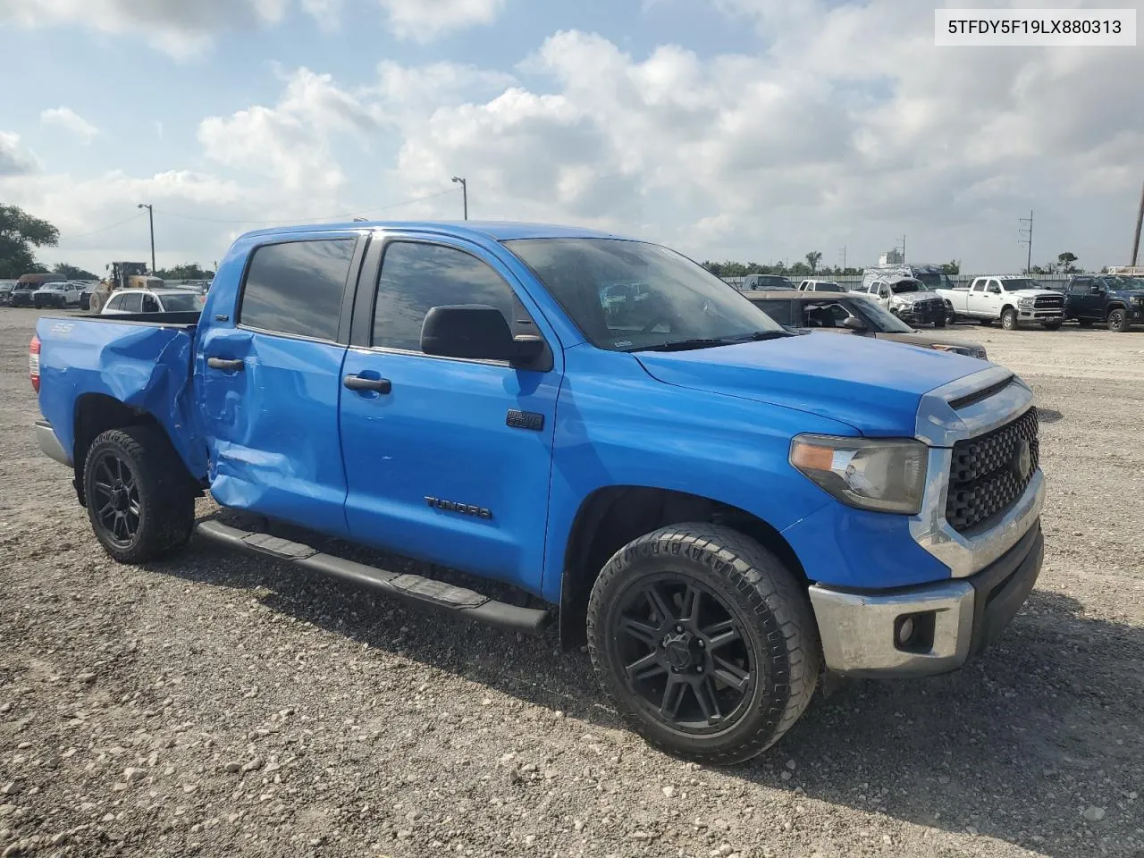 2020 Toyota Tundra Crewmax Sr5 VIN: 5TFDY5F19LX880313 Lot: 66950114