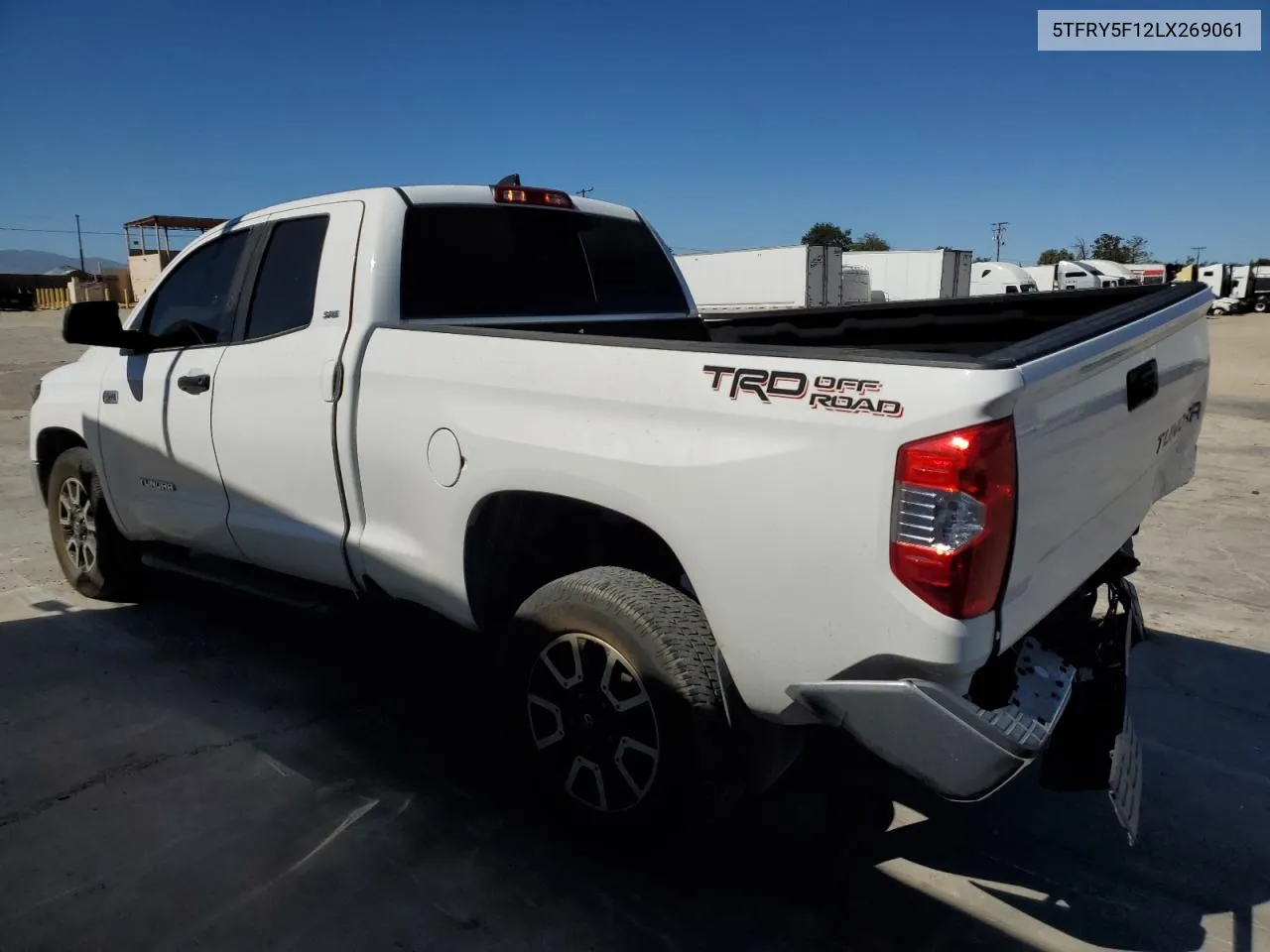 2020 Toyota Tundra Double Cab Sr VIN: 5TFRY5F12LX269061 Lot: 67085244