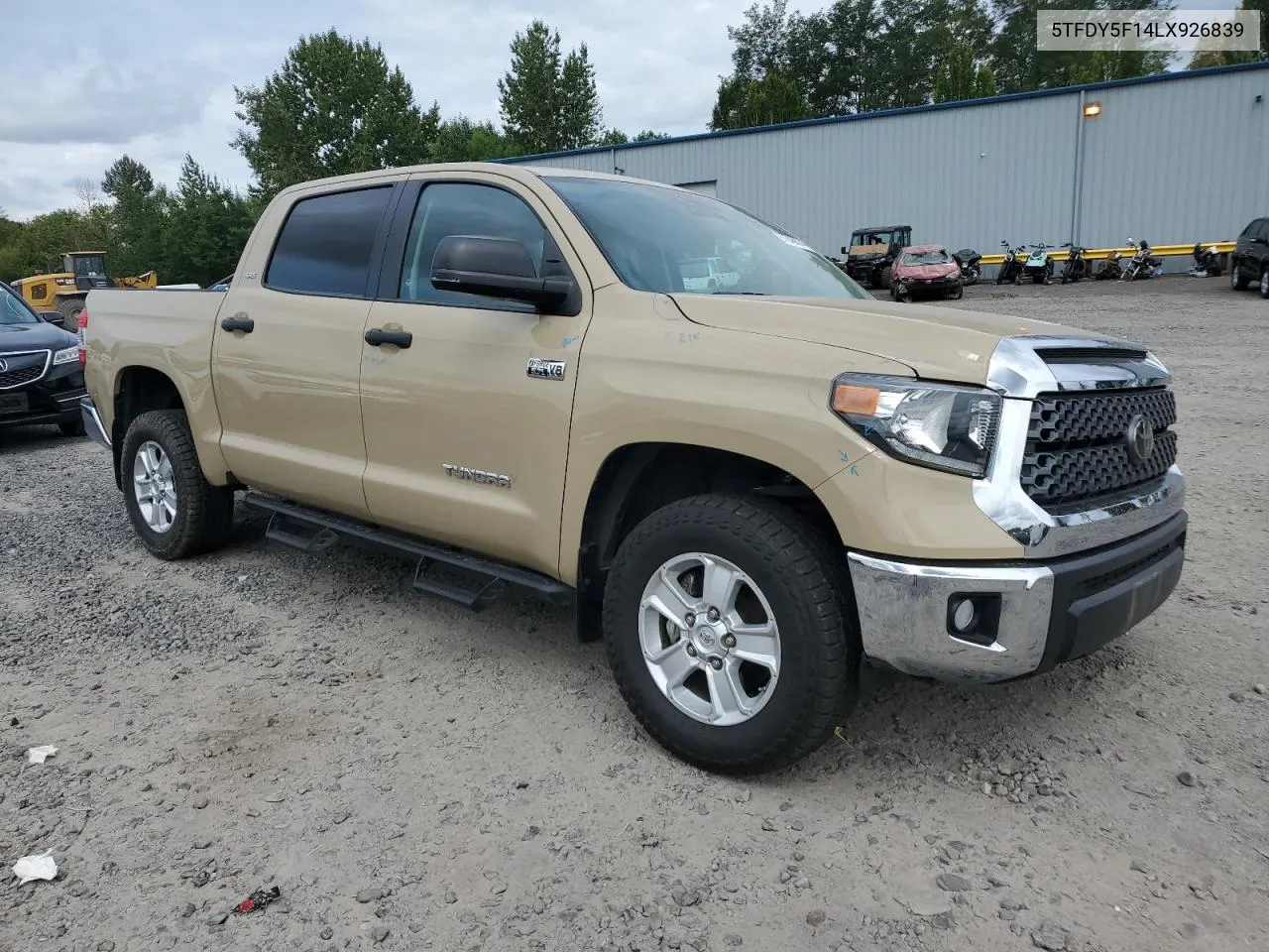 2020 Toyota Tundra Crewmax Sr5 VIN: 5TFDY5F14LX926839 Lot: 67646874