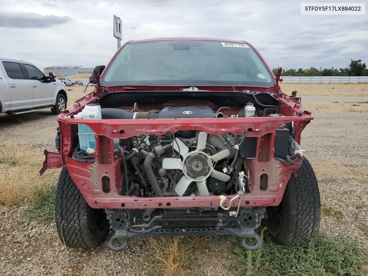 2020 Toyota Tundra Crewmax Sr5 VIN: 5TFDY5F17LX884022 Lot: 67917794