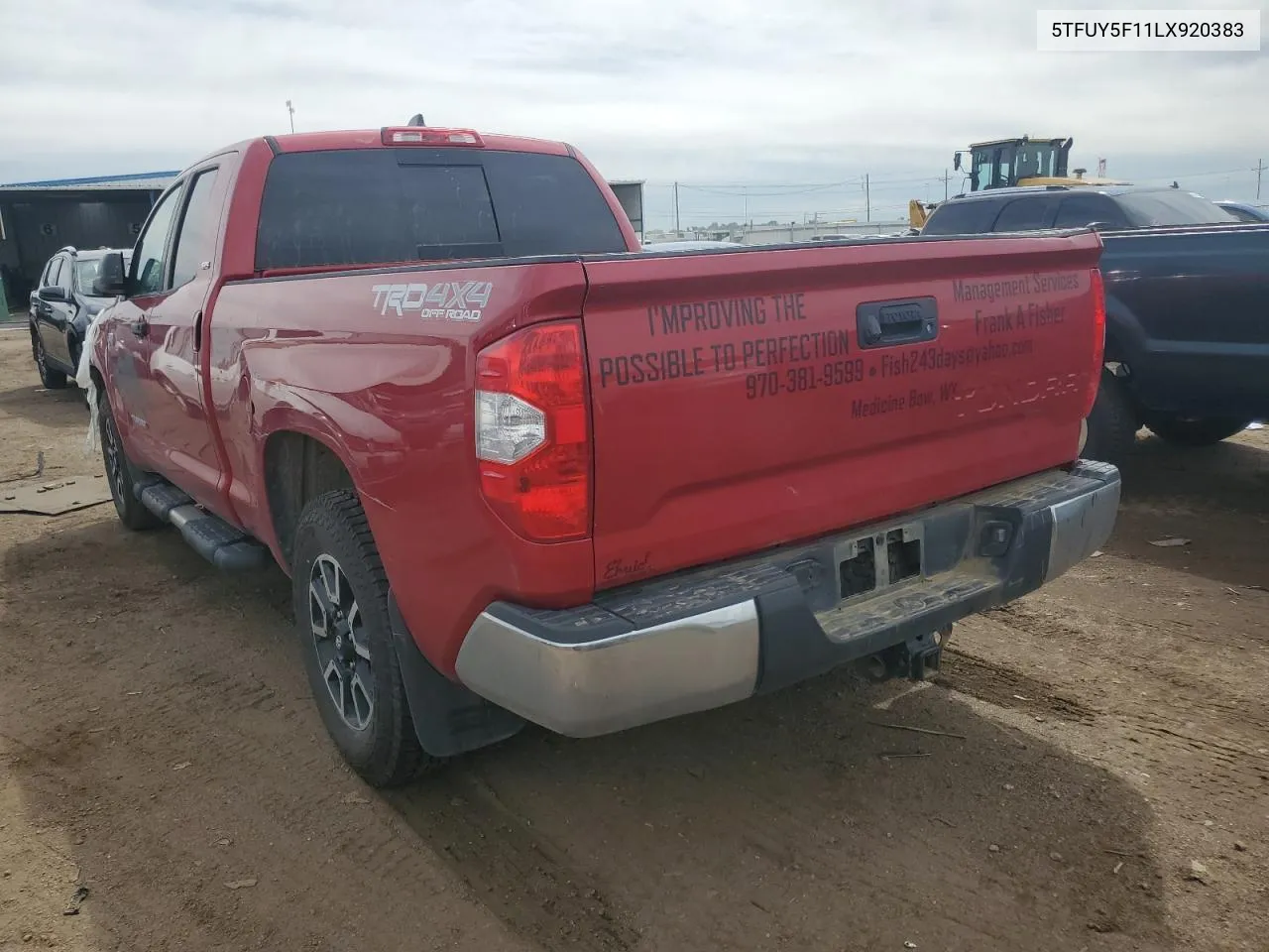 2020 Toyota Tundra Double Cab Sr VIN: 5TFUY5F11LX920383 Lot: 69080504