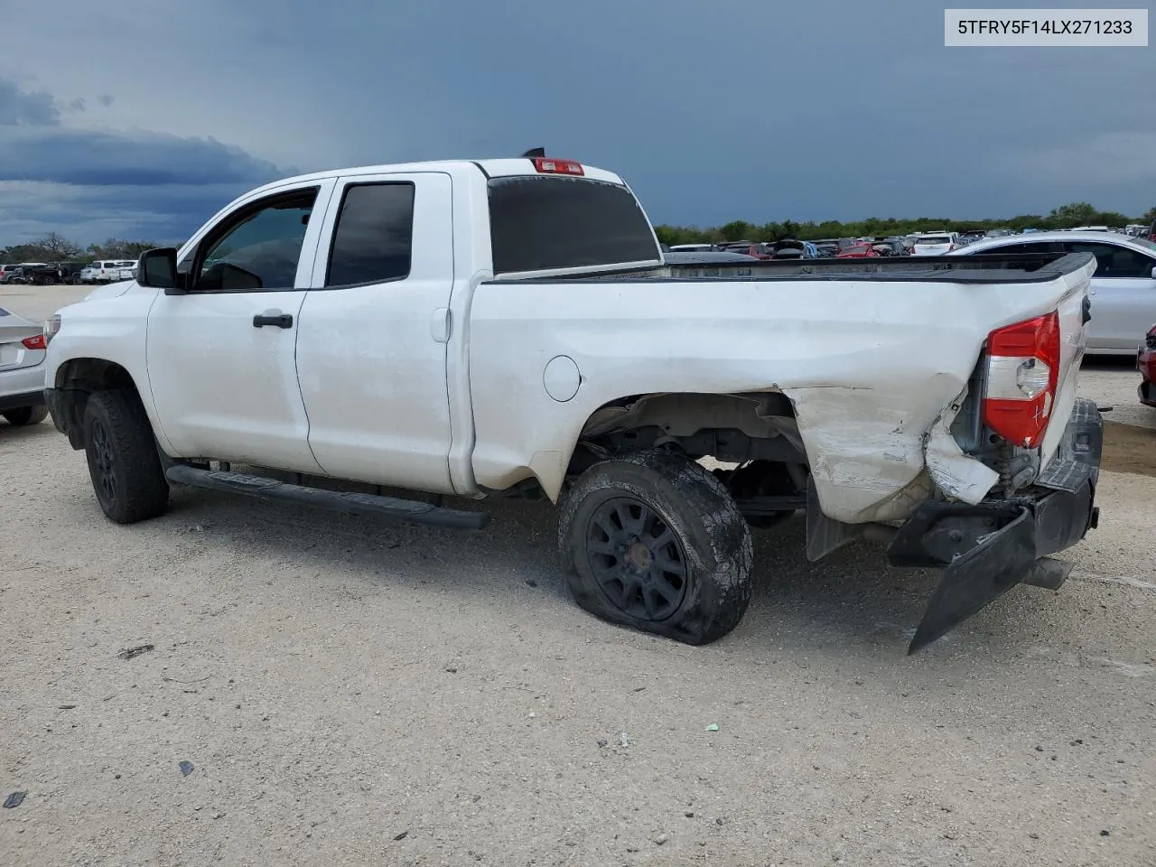 2020 Toyota Tundra Double Cab Sr VIN: 5TFRY5F14LX271233 Lot: 69204344