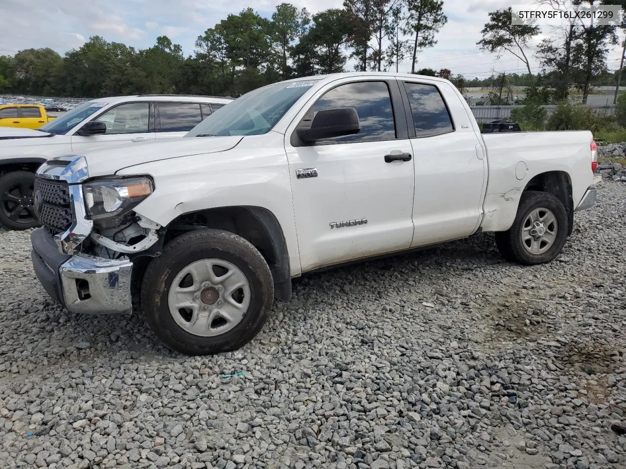 2020 Toyota Tundra Double Cab Sr VIN: 5TFRY5F16LX261299 Lot: 70020474