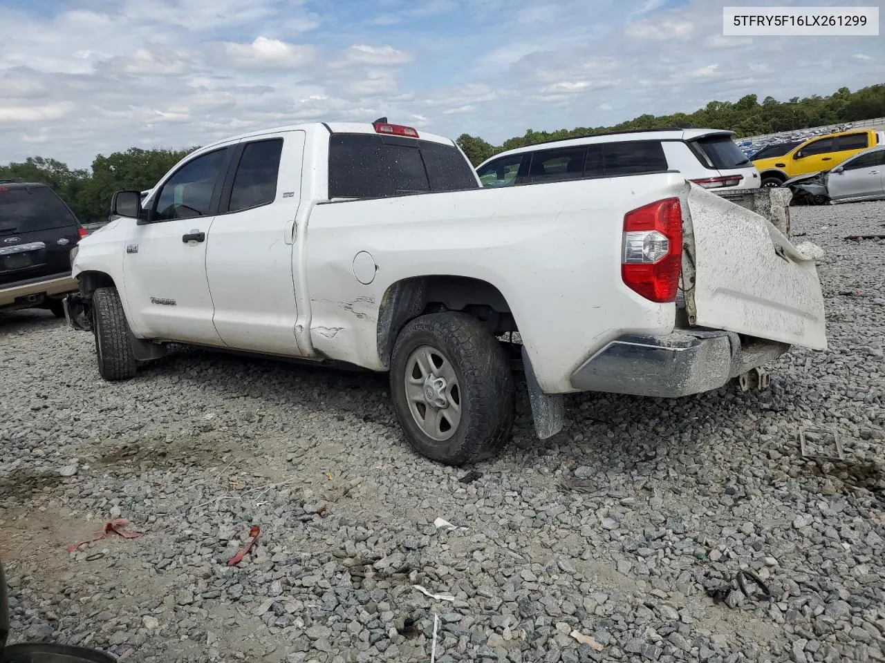 5TFRY5F16LX261299 2020 Toyota Tundra Double Cab Sr