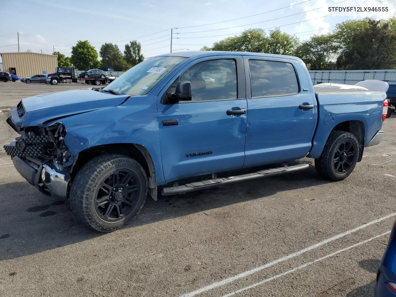 2020 Toyota Tundra Crewmax Sr5 VIN: 5TFDY5F12LX946555 Lot: 70170484