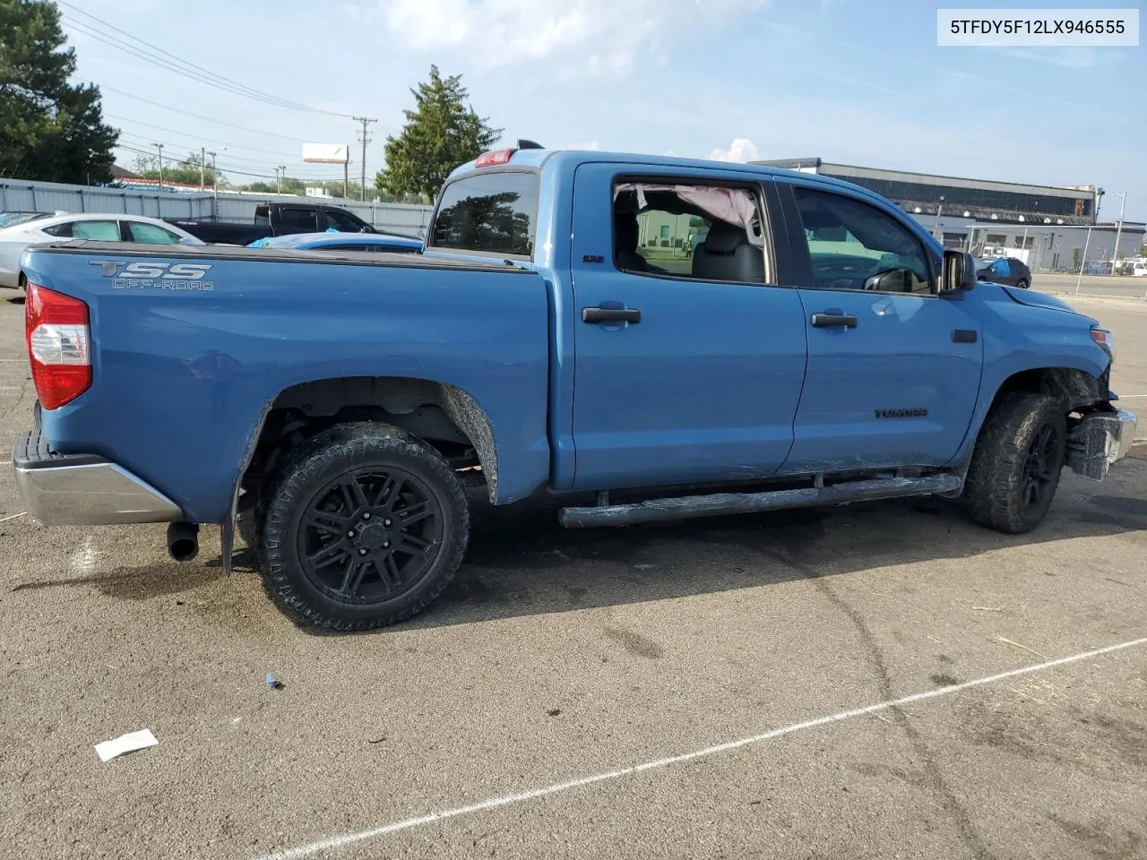 2020 Toyota Tundra Crewmax Sr5 VIN: 5TFDY5F12LX946555 Lot: 70170484