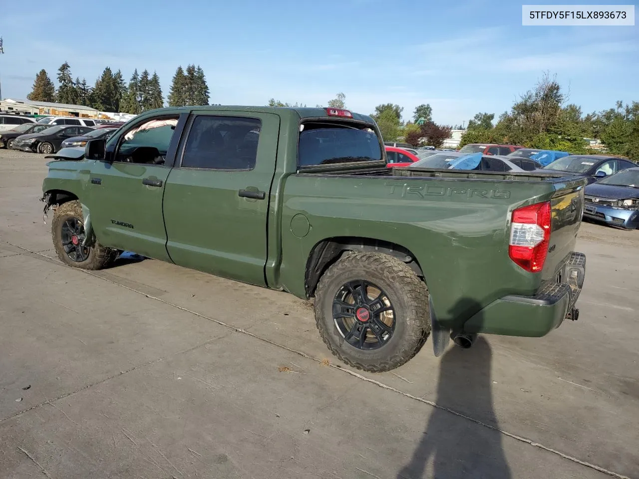 2020 Toyota Tundra Crewmax Sr5 VIN: 5TFDY5F15LX893673 Lot: 70583274