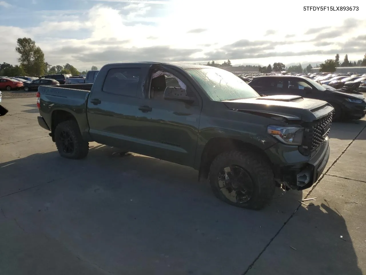 2020 Toyota Tundra Crewmax Sr5 VIN: 5TFDY5F15LX893673 Lot: 70583274