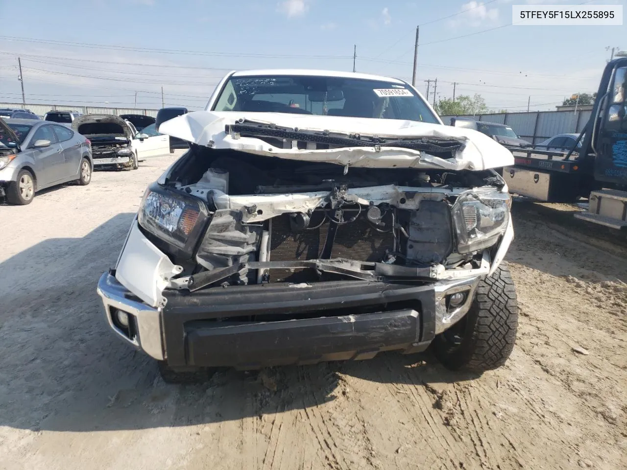 2020 Toyota Tundra Crewmax Sr5 VIN: 5TFEY5F15LX255895 Lot: 70591654